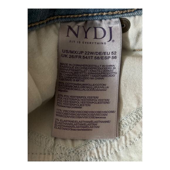 NYDJ Jeans Barbara Bootcut Brookes Blue size 22W - Picture 6 of 8
